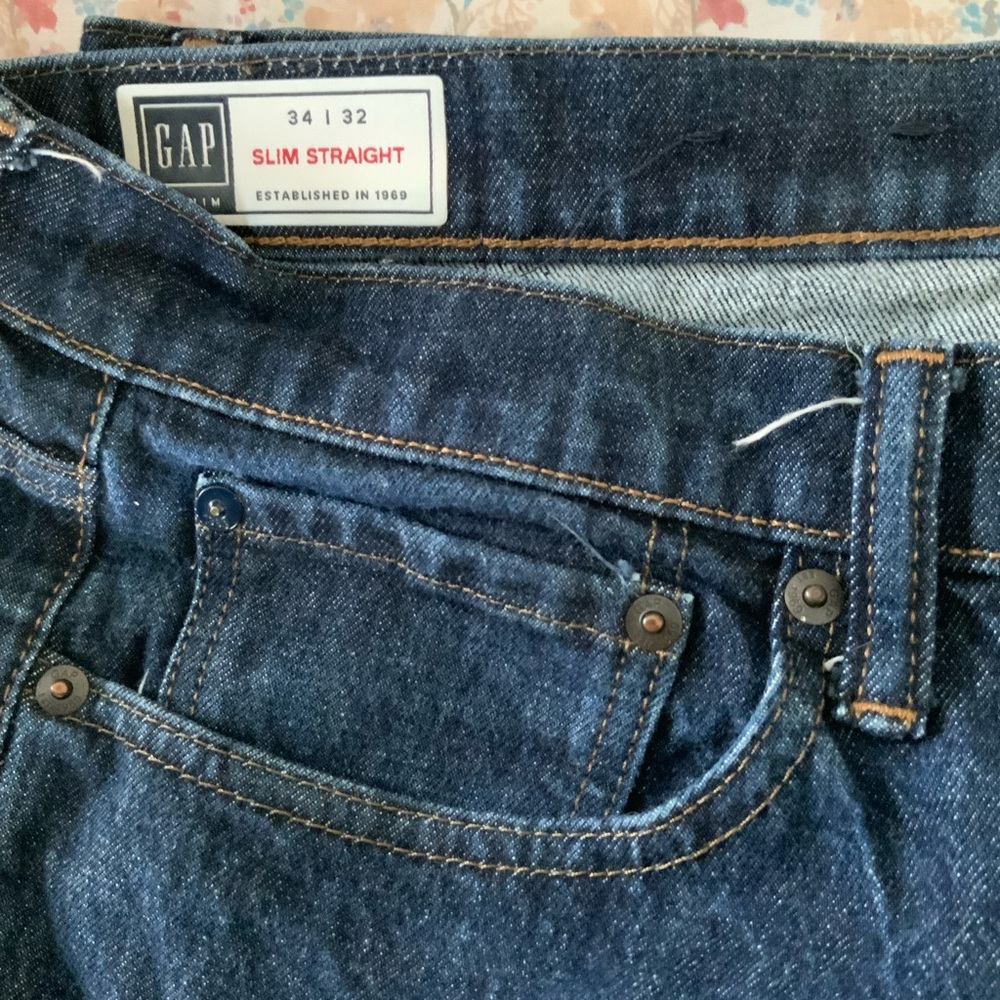 GAP Men's Slim Straight Jeans - Indigo